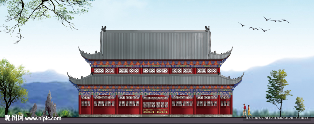 寺庙效果图