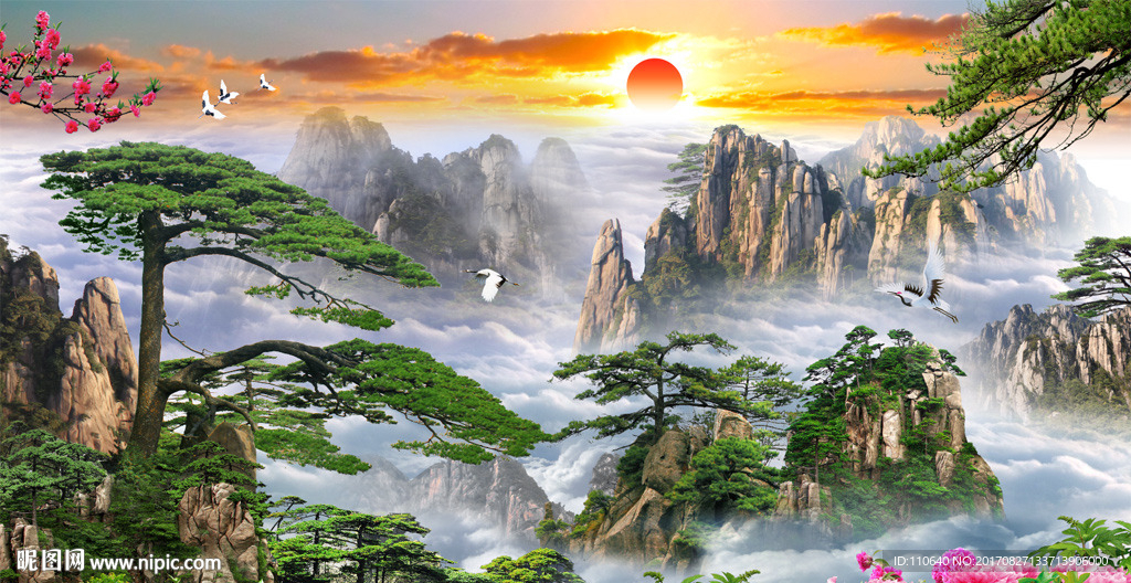 黄山迎客松
