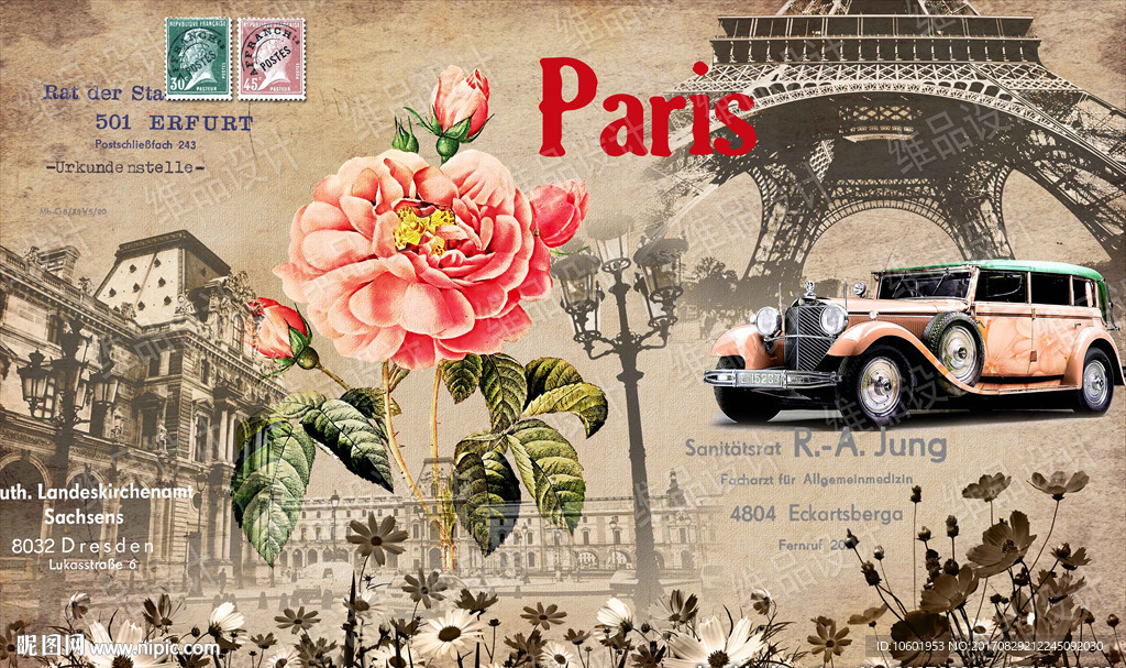 欧美风格装饰画