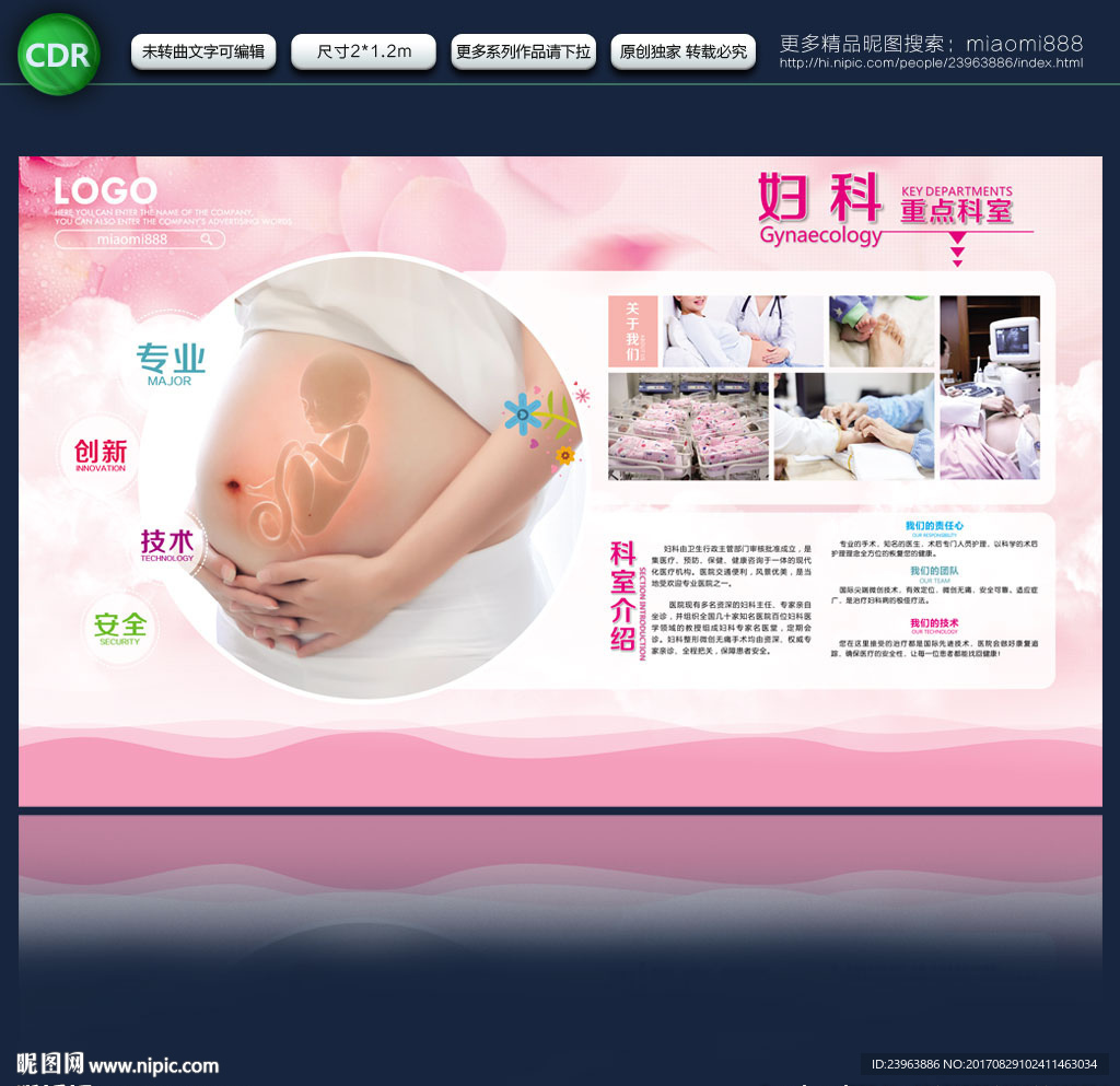 妇科展板
