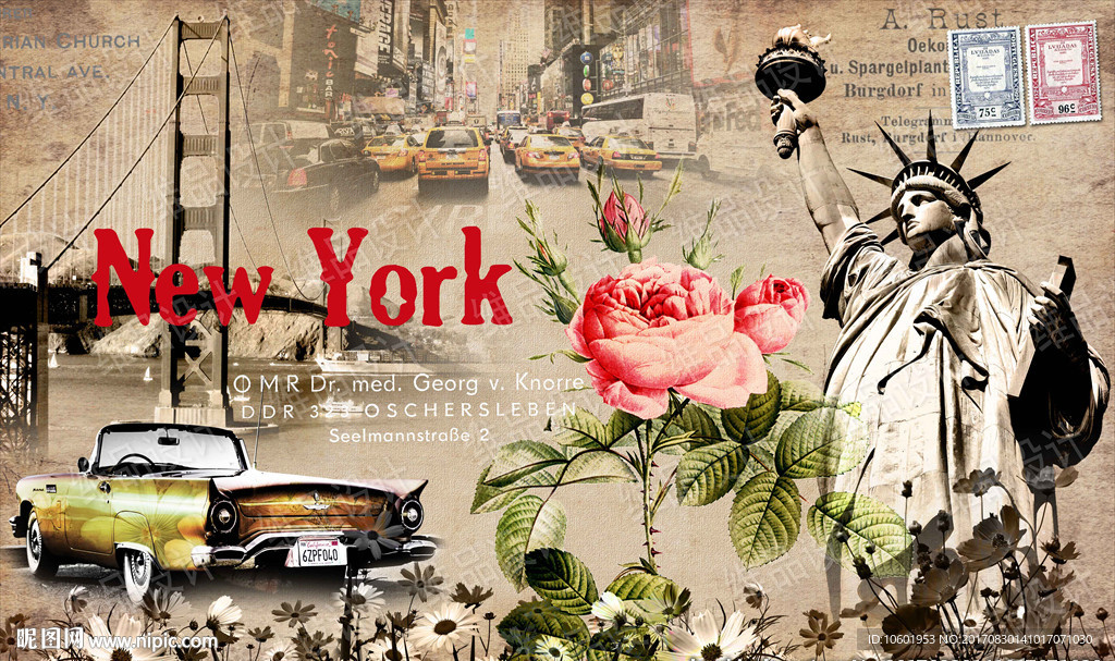 欧美风格装饰画