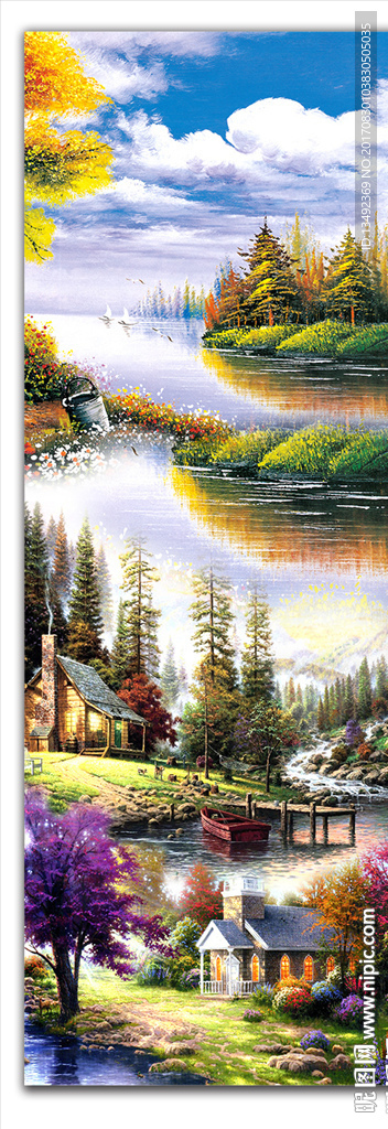 山水油画