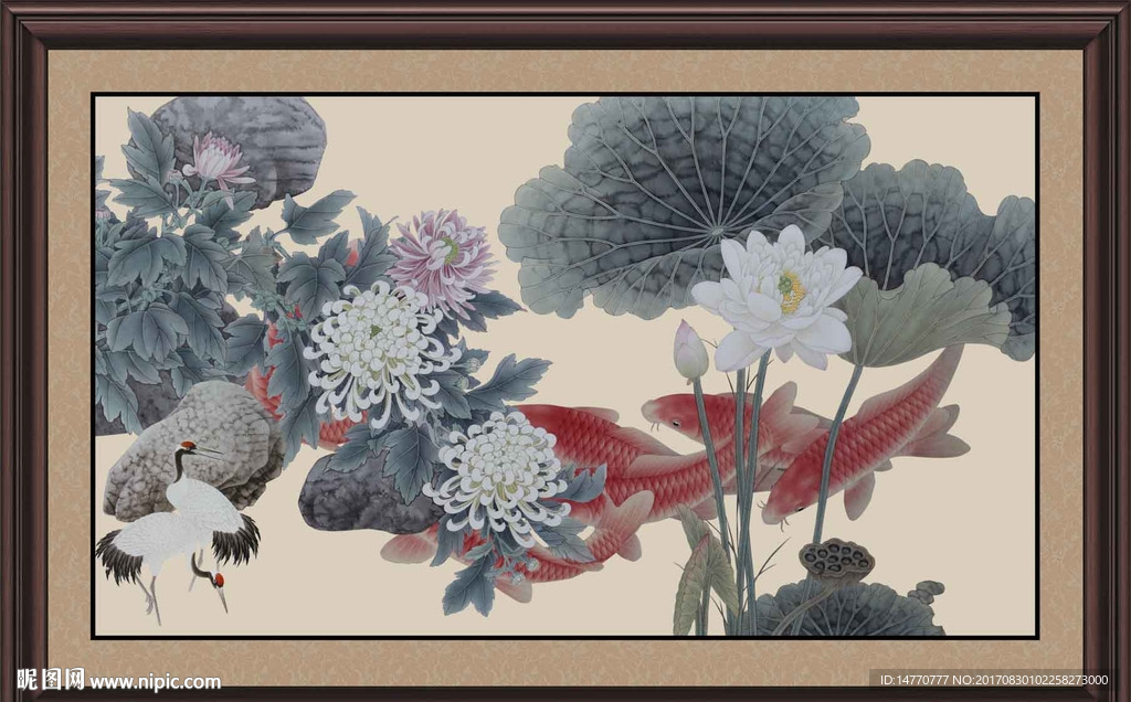 水墨荷花