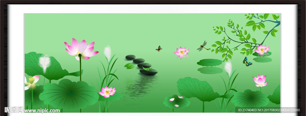 荷花图