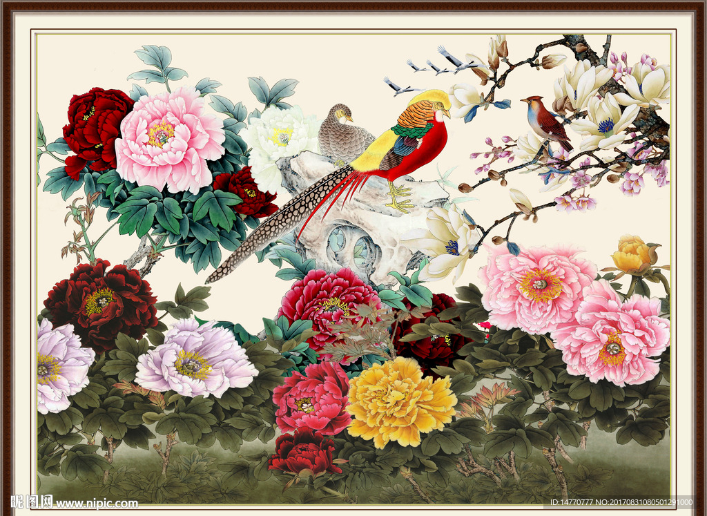 国画牡丹