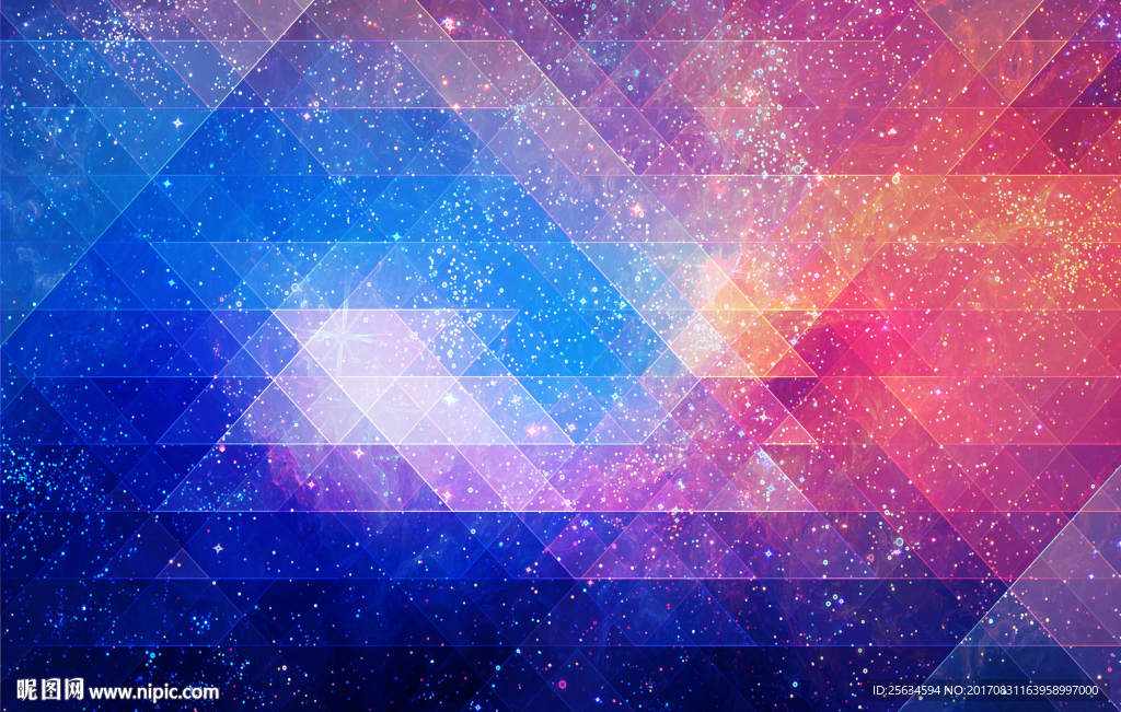 原创星空几何还保密画册背景