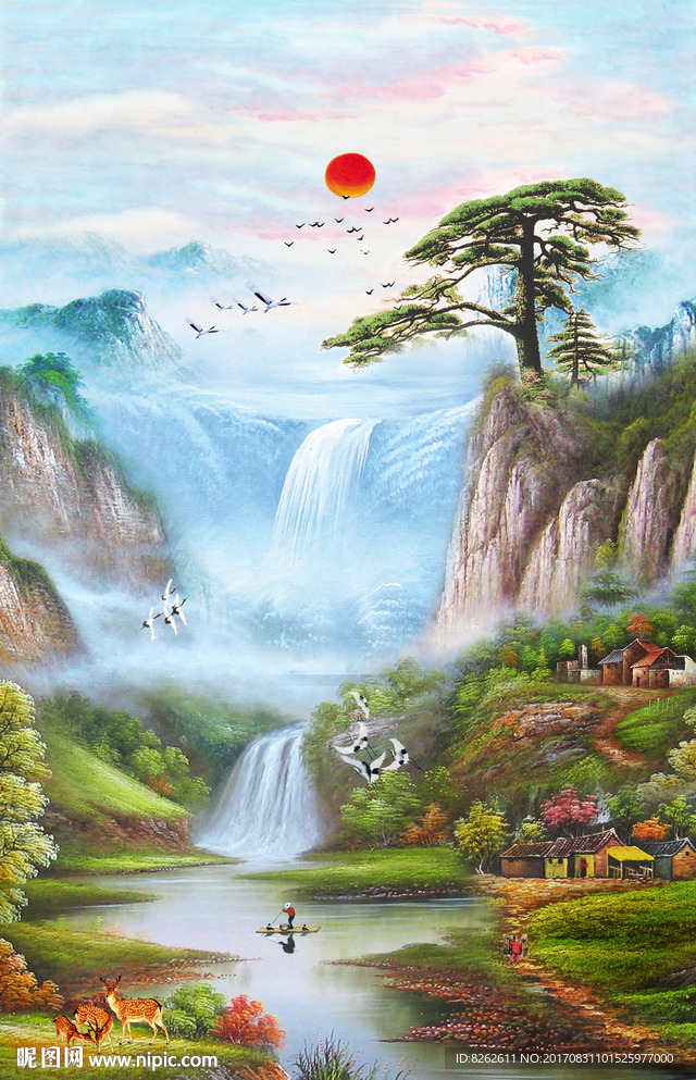山水油画