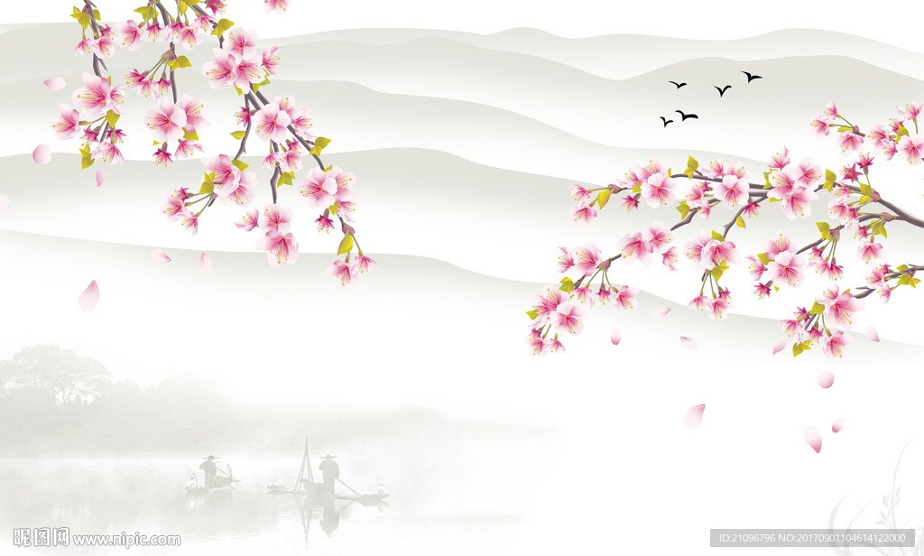 花鸟背景墙