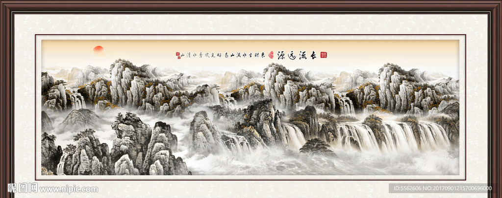 巨幅山水画