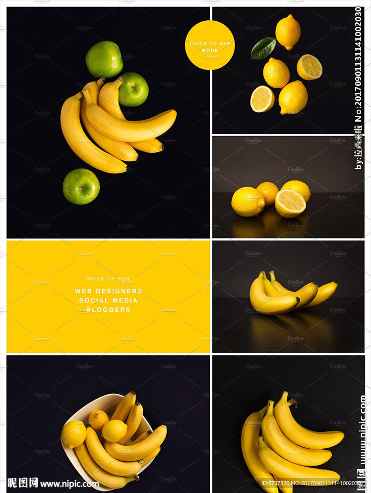 水果香蕉海报图片设计
