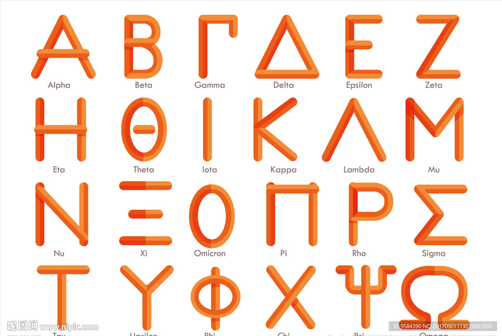 希腊英文字母