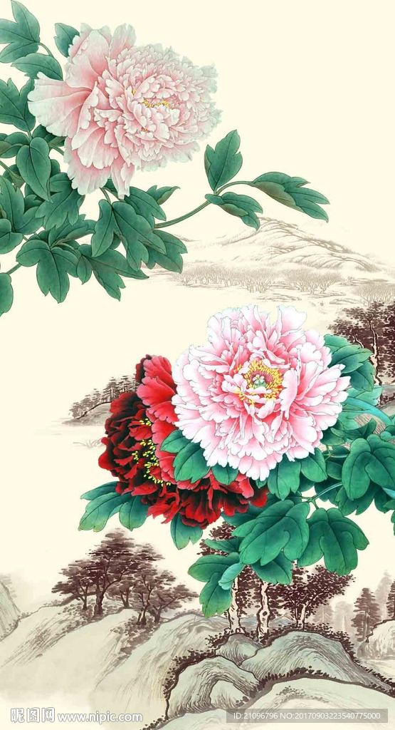 牡丹玄关