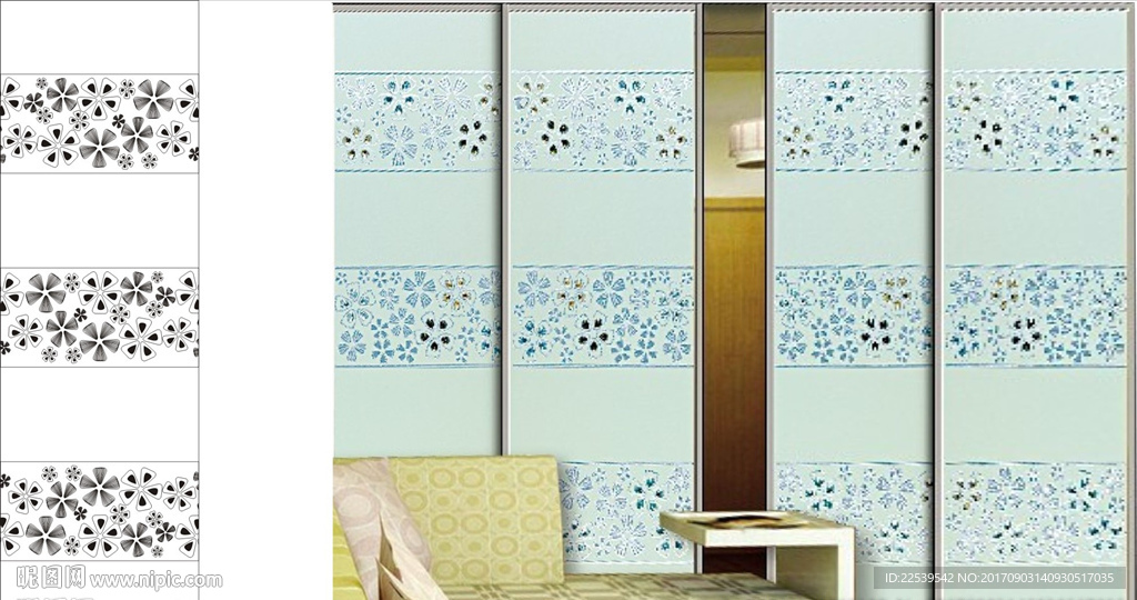 工艺玻璃菲林 中空门