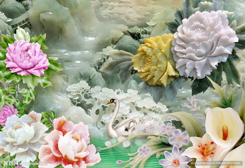 玉雕背景墙