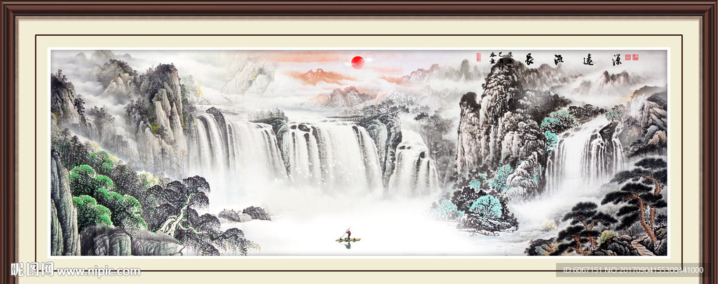 国画山水画