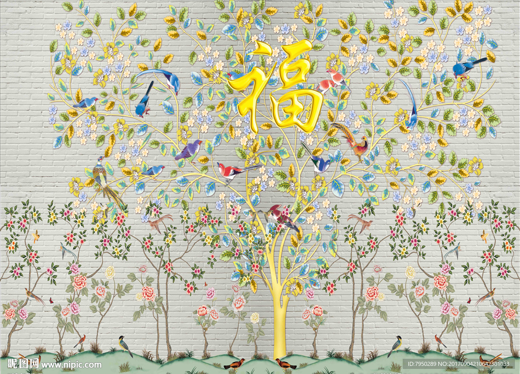 中式背景墙