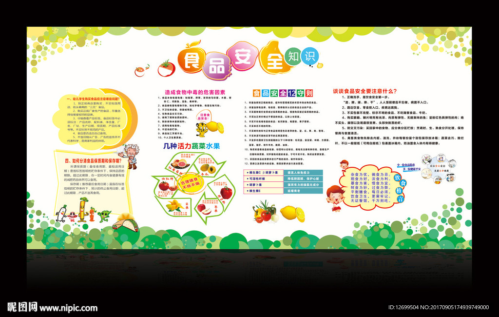 食品安全宣传栏