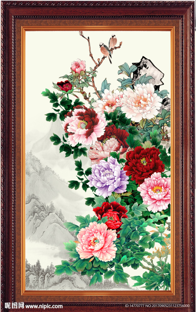 国画牡丹