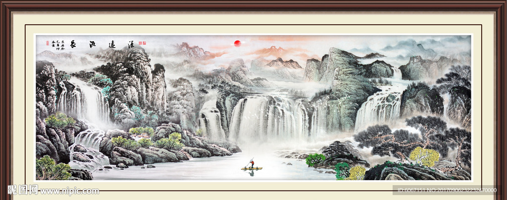 巨幅山水画