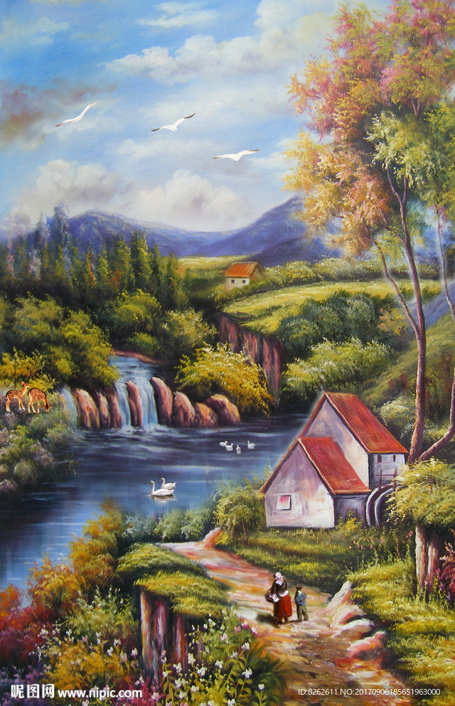乡村油画