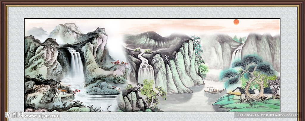 山水国画