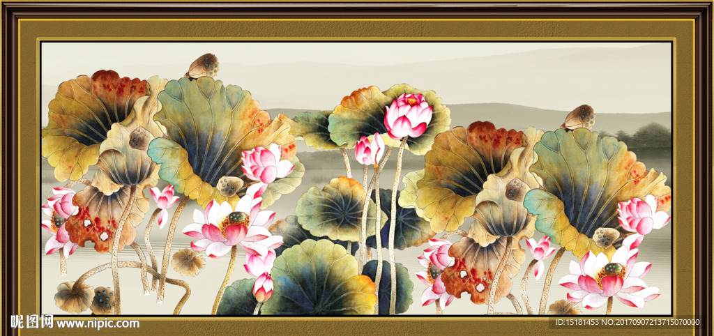 荷花图
