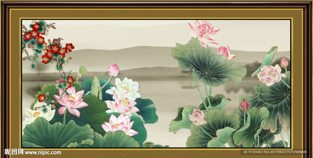 荷花图