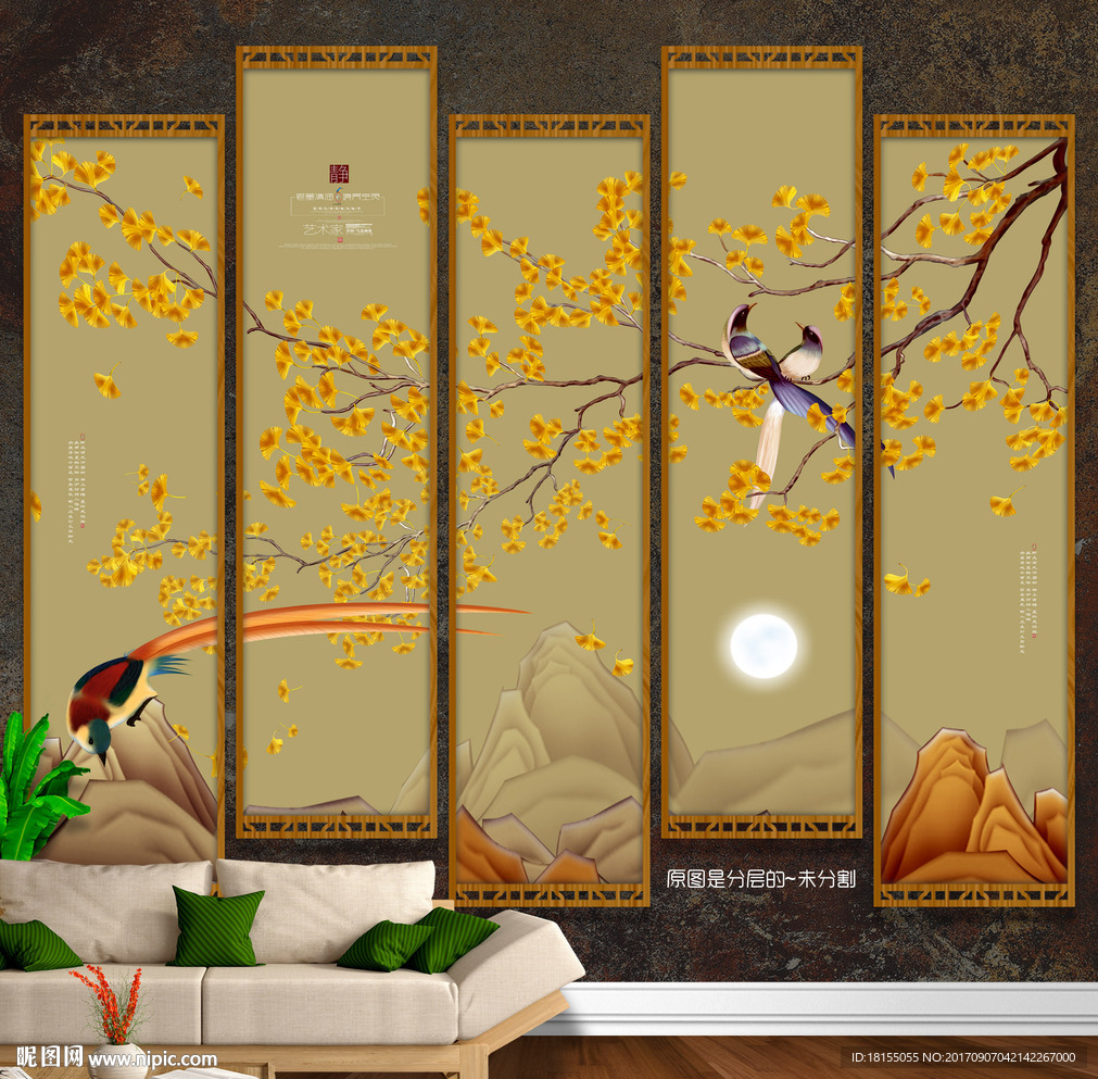 新中式 工笔花鸟画 唯美新风格