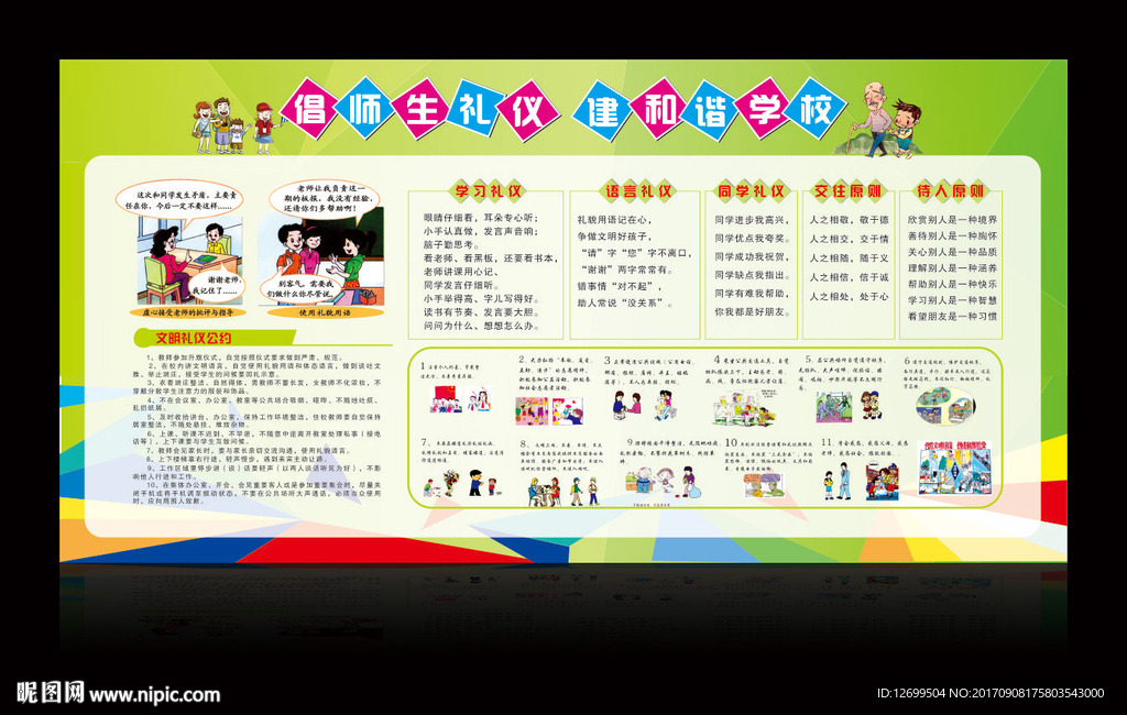 文明礼仪宣传栏