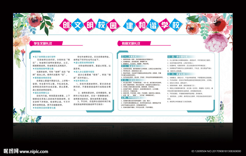 学校文明礼仪宣传栏