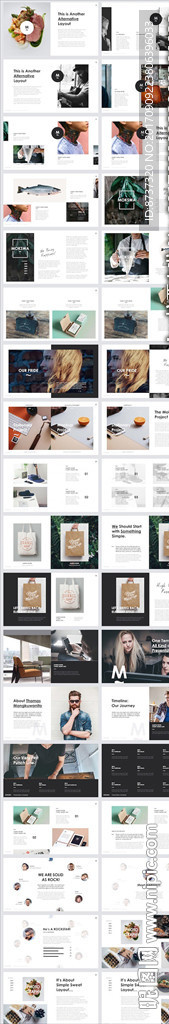 杂志风高端大气简约keynot