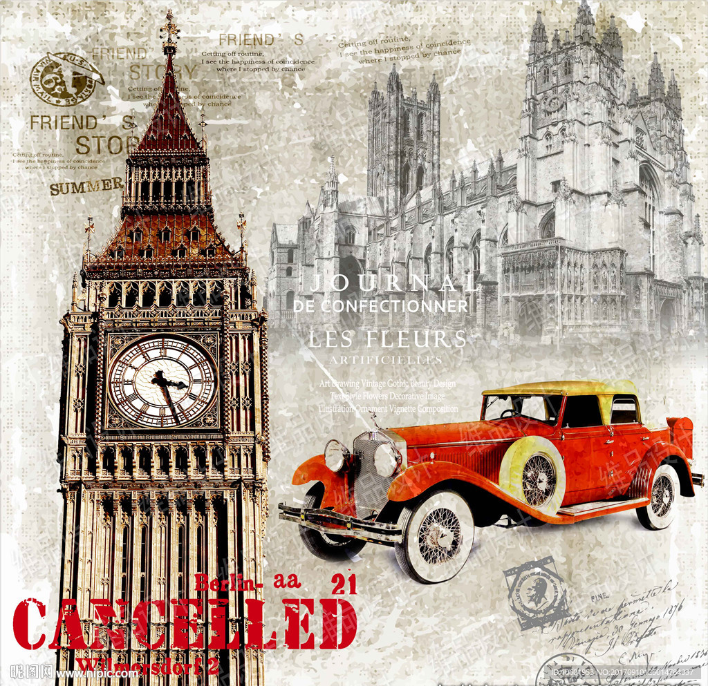 欧美风格装饰画