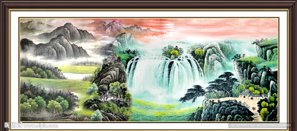 巨幅山水画