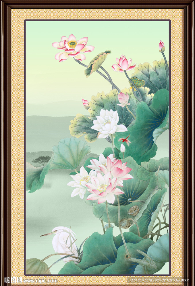 国画荷花