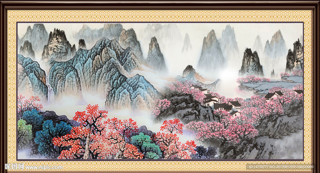 巨幅山水画