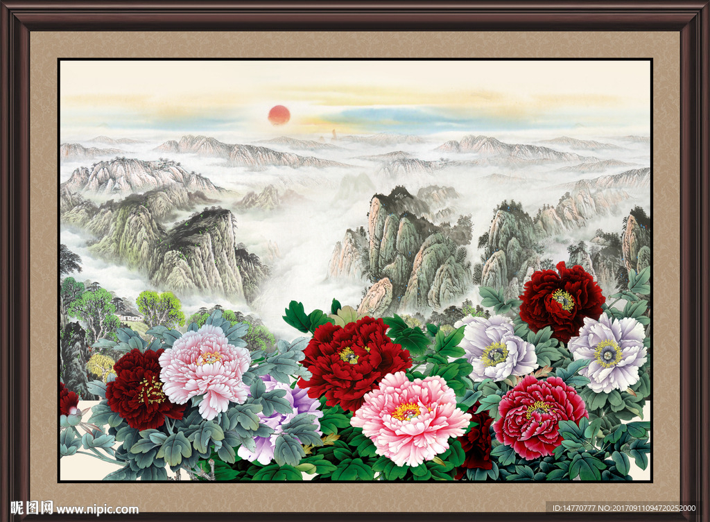 国画牡丹