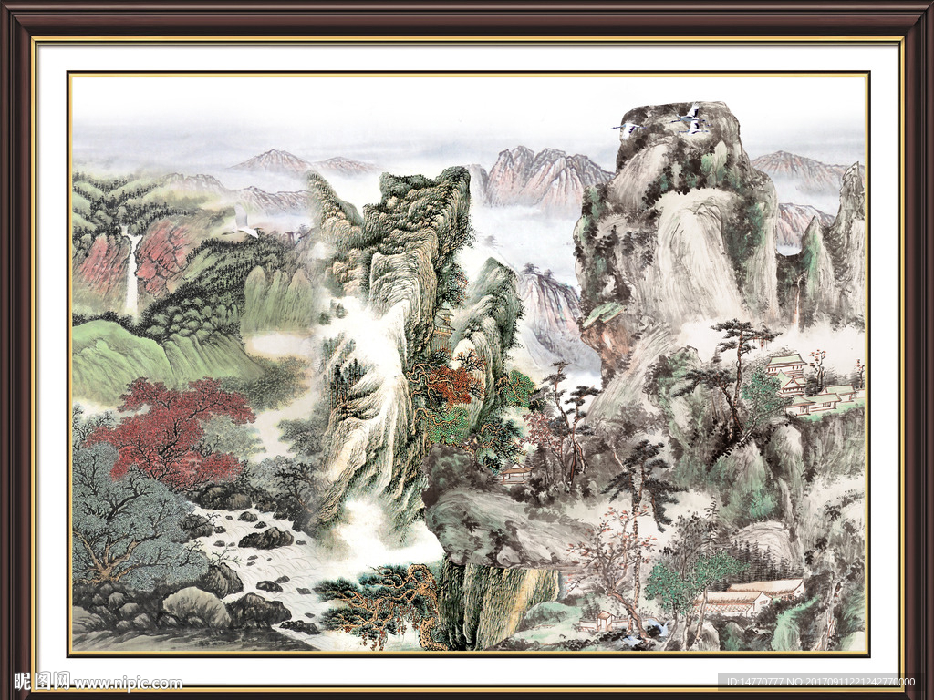 巨幅山水画
