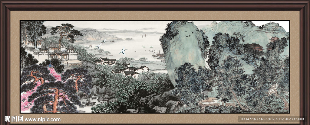 巨幅山水画