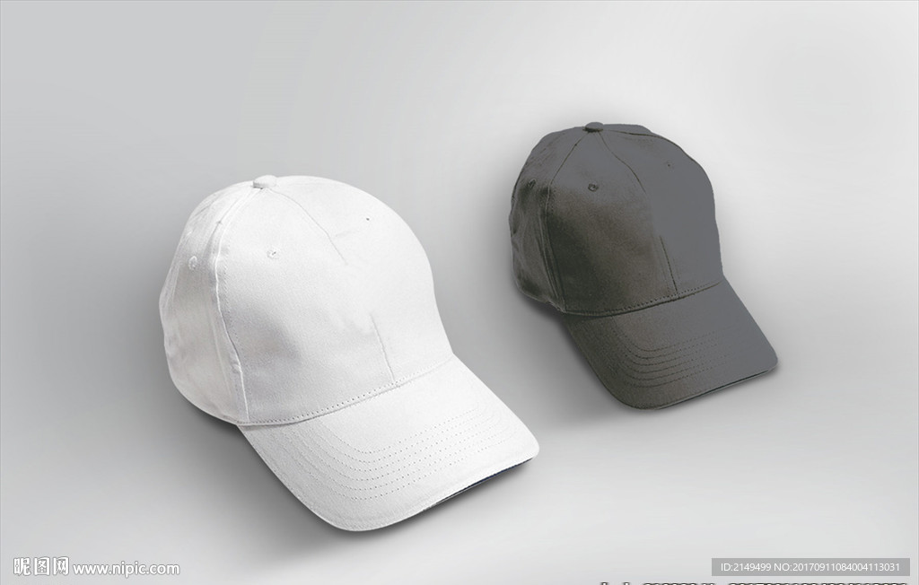 帽子logo样机效果图智能模板