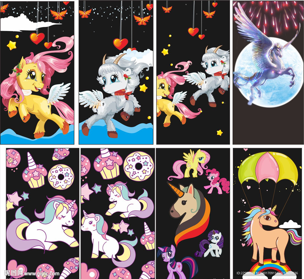 卡通彩绘手机壳图案图片