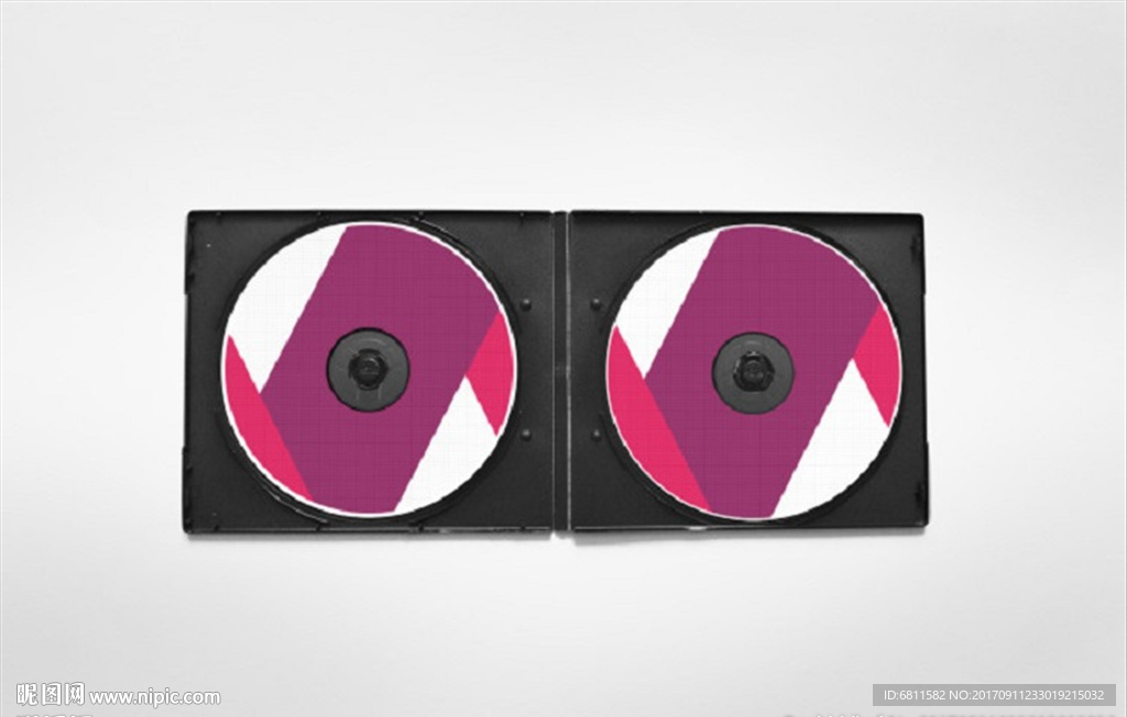 简约CD光碟DVD样机智能贴图