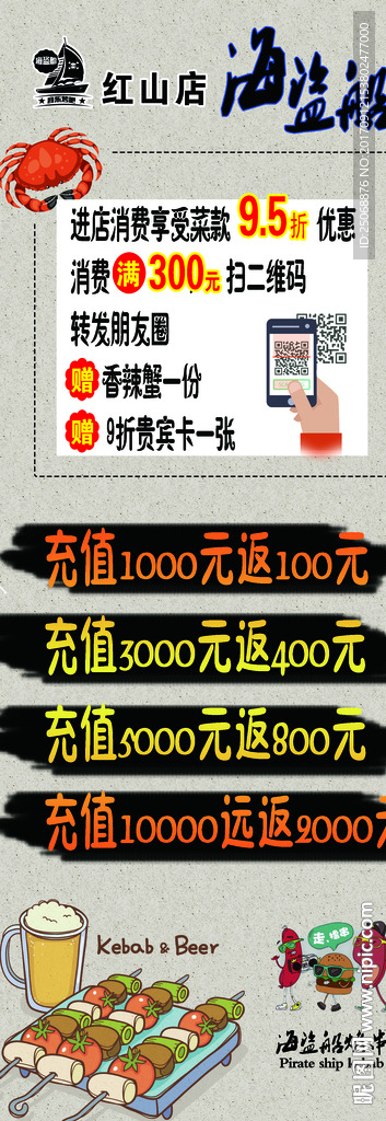 烧烤展架