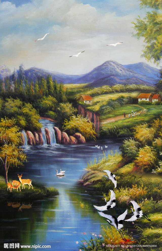 乡村油画