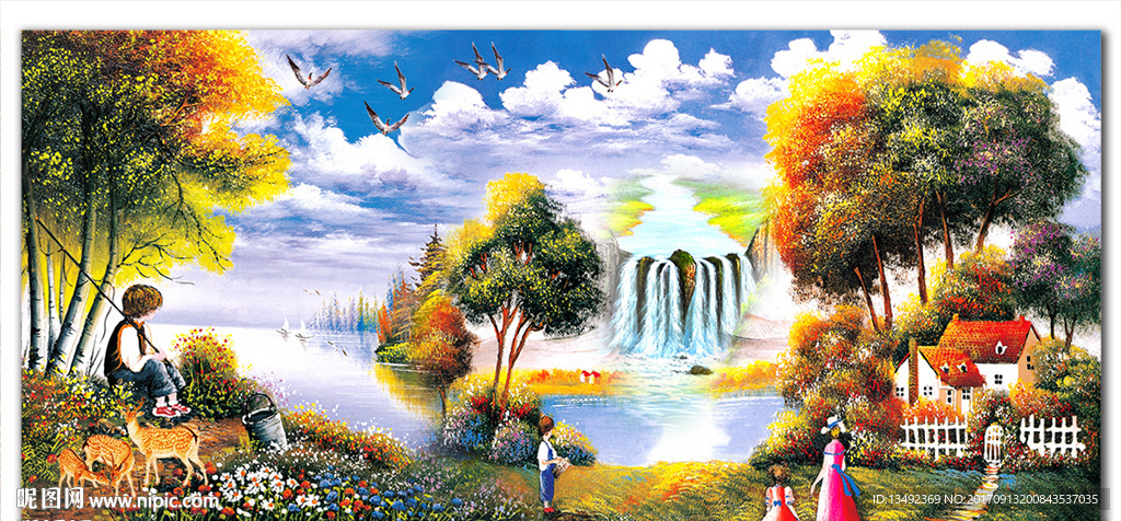 风景 油画