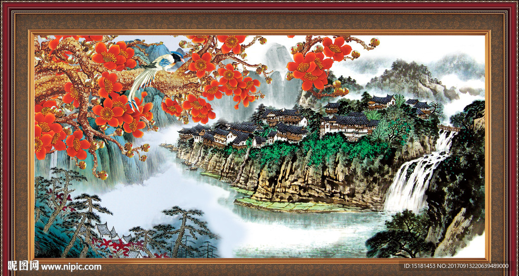 国画梅花
