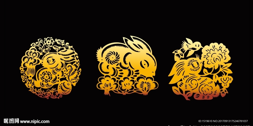 兔子剪纸