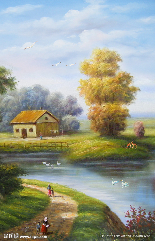 乡村油画