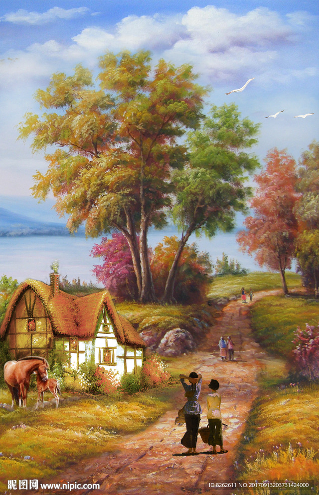 乡村油画