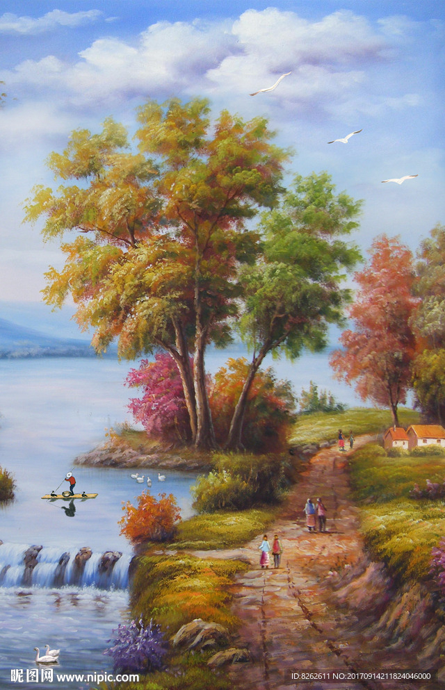乡村油画