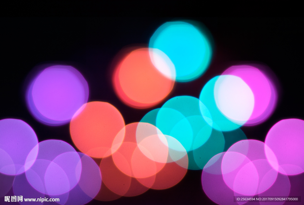 原创五彩光斑背景